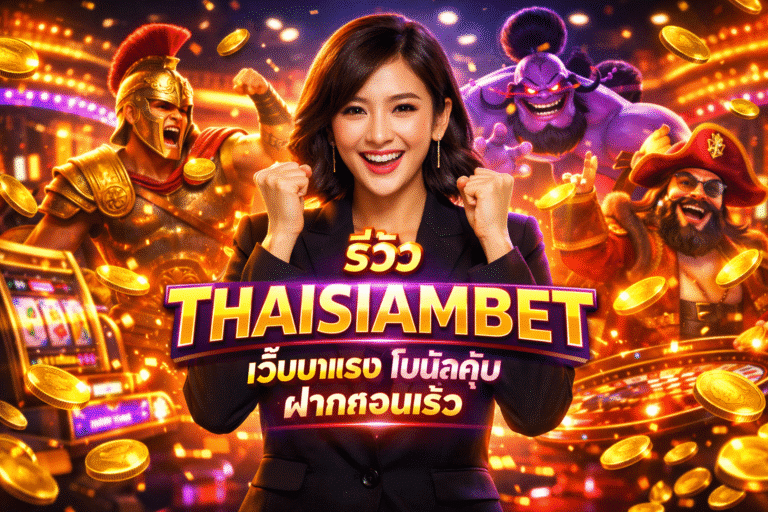 รีวิว THAISIAMBET เว็บมาแรง โบนัสคุ้ม ฝากถอนเร็ว